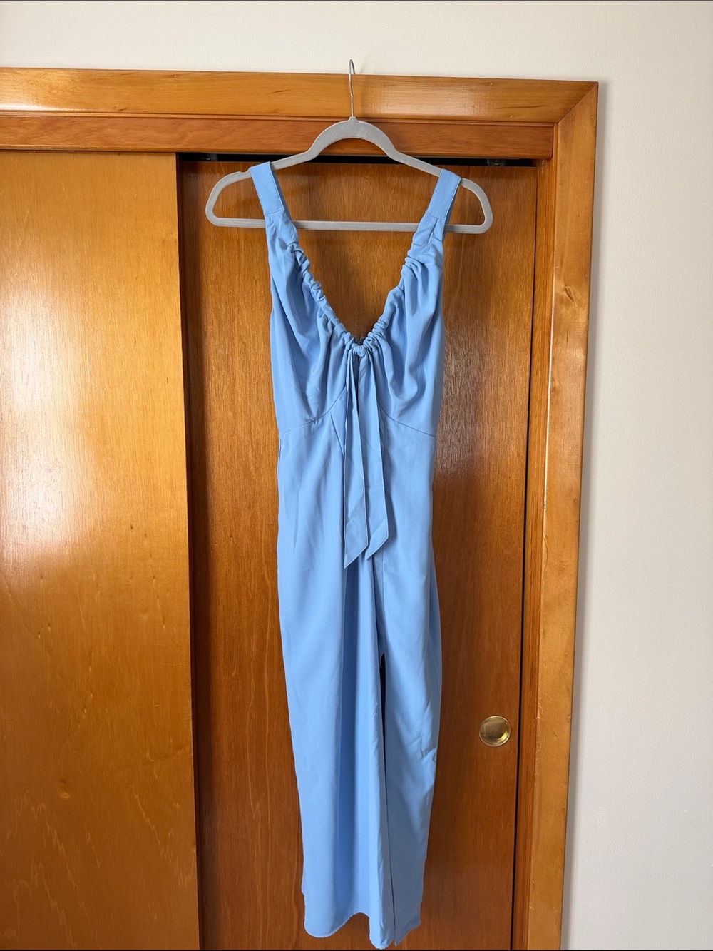 Abercrombie Blue Chiffon Midi Dress
